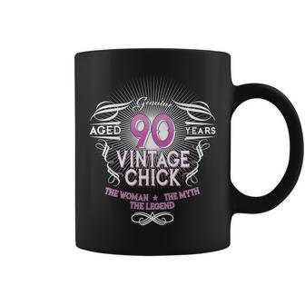 Genuine Aged 90 Years Vintage Chick 90Th Birthday Tshirt Coffee Mug - Monsterry