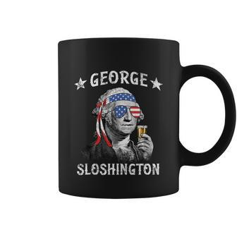 George Sloshington George Washington 4Th Of July Coffee Mug - Monsterry