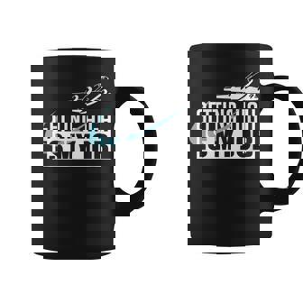 Getting High Is My Job Aviation Funny Pilot Gift Coffee Mug - Seseable