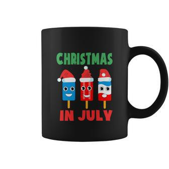 Gift For Christmas In July Ice Pops In Santa Hat Coffee Mug - Monsterry