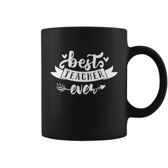 Gift For Teacher Best Teacher Ever_Tshirt_Black White Graphic Plus Size Shirt Coffee Mug - Monsterry UK