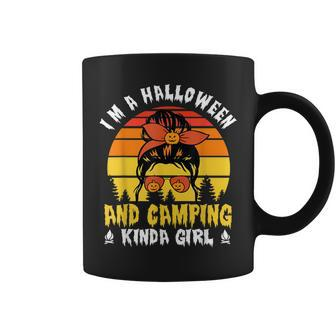 Girl Camping Queen Of Halloween Custome Essential Coffee Mug - Thegiftio UK