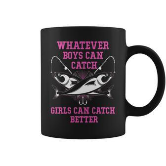 Girls Can Catch Better Coffee Mug - Seseable