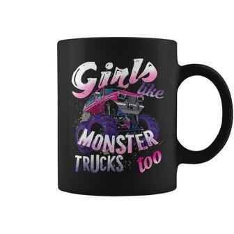 Girls Like Monster Trucks Too T Women Monster Trucks Coffee Mug - Thegiftio UK