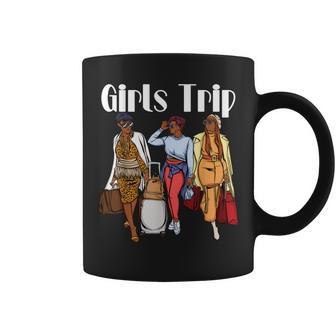 Girls Trip 2022 For Black Melanin Queen On Vacation Women Coffee Mug - Thegiftio UK