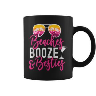 Girls Trip Girls Weekend Friends Beaches Booze & Besties V3 Coffee Mug - Seseable