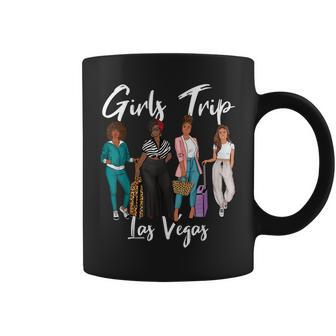Girls Trip Las Vegas For Melanin Afro Black Vacation Women Coffee Mug - Thegiftio UK