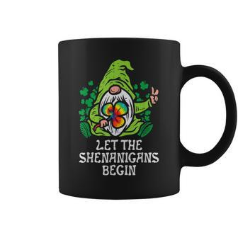 Gnome Tie Dye Shamrock Let Shenanigans Begin St Patricks Day Coffee Mug - Thegiftio UK