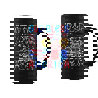 God Bless America For Women Patriotic 4Th Of July Sunflower Coffee Mug - Seseable