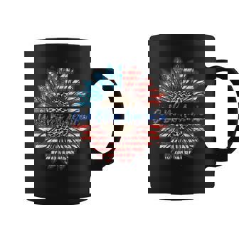God Bless America Patriotic 4Th Of July Sunflower Usa Flag Coffee Mug - Thegiftio
