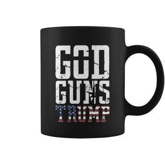 God Guns Trump Christian President Trump Supporter Gift Coffee Mug - Monsterry DE