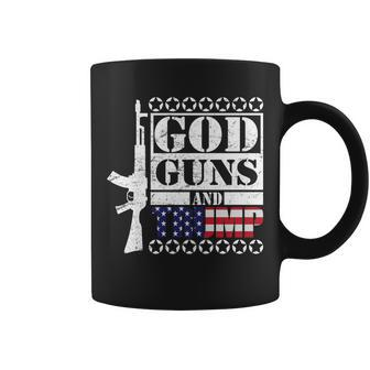 God Guns Trump Tshirt V2 Coffee Mug - Monsterry