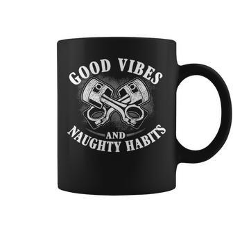 Good Vibes Naughty Habits Coffee Mug - Seseable