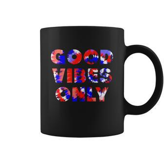Good Vibes Only American Tie Dye Coffee Mug - Monsterry