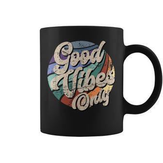 Good Vibes Only Vintage Positive Mind V3 Coffee Mug - Seseable