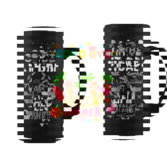 Goodbye 5Th Grade Hello Summer Boys Kids Last Day Of School Coffee Mug - Seseable