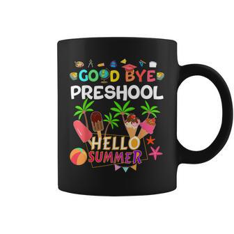 Goodbye Preschool Hello Summer Boys Kids Last Day Of School Coffee Mug - Seseable