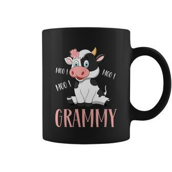 Grammy Cow Cute Cow Farmer Birthday Matching Family Coffee Mug - Thegiftio UK