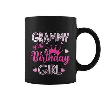 Grammy Of The Birthday Girl Cute Pink Matching Family Coffee Mug - Thegiftio UK