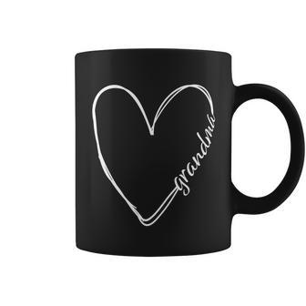 Grandma Heart Symbol Tshirt Coffee Mug - Monsterry