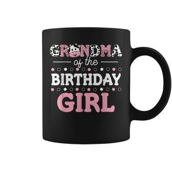 Grandma Of The Birthday Girl Farm Cow Mommy Mama 1St Coffee Mug - Thegiftio UK