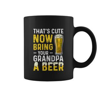 Grandpa A Beer Fathers Day Funny Drinking Coffee Mug - Monsterry CA