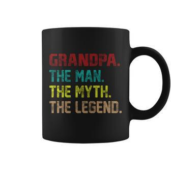Grandpa The Man The Myth The Legend Tshirt Coffee Mug - Monsterry