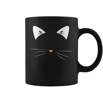 Graphic Cat Black Funny For Women Halloween Coffee Mug - Seseable