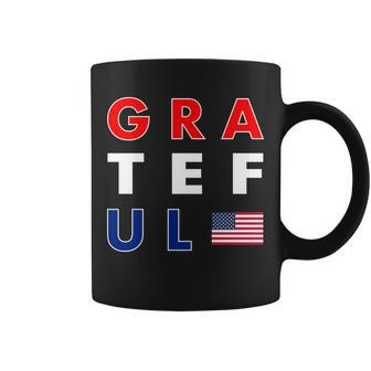 Grateful For America Graphic Design Printed Casual Daily Basic Coffee Mug - Thegiftio UK