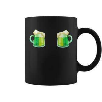 Green Beer Boobs - St Patricks Day T-Shirt Graphic Design Printed Casual Daily Basic Coffee Mug