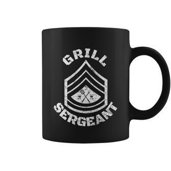 Grill Sergeant Fathers Day Grandpa Dad Grilling Bbq Cook Great Gift Graphic Design Printed Casual Daily Basic Coffee Mug - Thegiftio UK