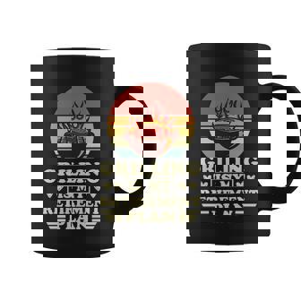 Grilling Is My Retiret Plan Retro Fathers Day Grill Dad Gift Graphic Design Printed Casual Daily Basic Coffee Mug - Thegiftio UK