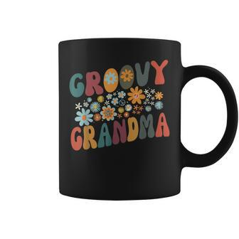 Groovy Grandma Retro Colorful Flowers Design Grandmother Coffee Mug - Thegiftio UK
