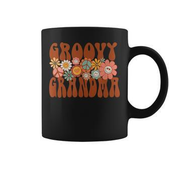 Groovy Grandma Retro Matching Family Baby Shower Mothers Day Coffee Mug - Thegiftio UK