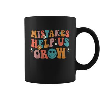 Groovy Growth Mindset Positive Retro Teachers Back To School Graphic Design Printed Casual Daily Basic V2 Coffee Mug - Thegiftio UK