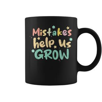 Groovy Growth Mindset Positive Retro Teachers Back To School V9 Coffee Mug - Thegiftio UK