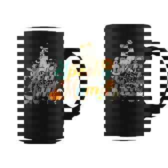 Groovy Spooky Mama Retro Halloween Ghost Witchy Spooky Mom V2 Coffee Mug - Thegiftio