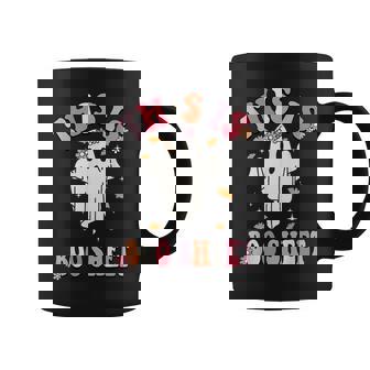 Groovy This Is Boo Sheet Floral Ghost Halloween Costume Coffee Mug - Thegiftio