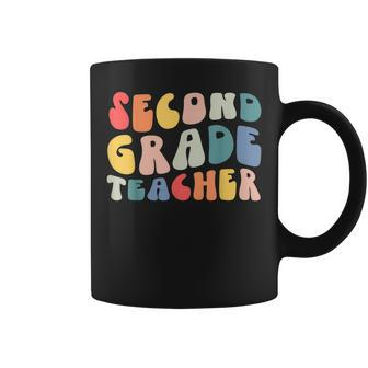 Groovy Vintage 2Nd Second Grade Teacher Back To School Gifts Coffee Mug - Thegiftio UK