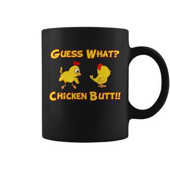 Guess What Chickenbutt Chicken Graphic Butt Tshirt Coffee Mug - Monsterry
