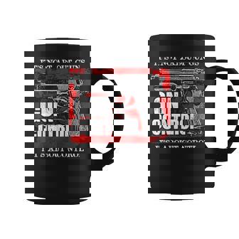 Gun Control Not About Guns V2 Coffee Mug - Monsterry