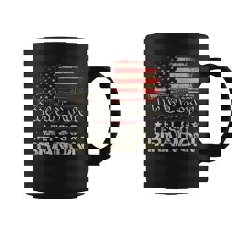 Gun Flag Lets Go Branson Brandon Lets Go Branson On Back Coffee Mug - Thegiftio