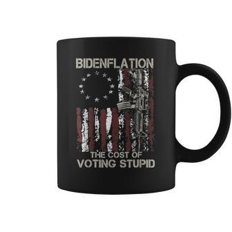 Gun Usa Flag Patriots Bidenflation The Cost Of Voting Stupid Coffee Mug - Thegiftio UK