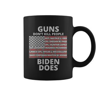 Guns Dont Kill People Biden Does 13 American Heroes Tshirt Coffee Mug - Monsterry UK