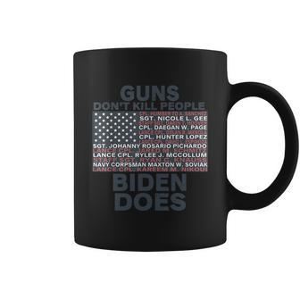 Guns Dont Like Kill People Biden Does Flag Graphic Design Printed Casual Daily Basic Coffee Mug - Thegiftio UK