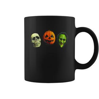 Halloween 3 Silver Shamrock Masks Graphic Design Printed Casual Daily Basic Coffee Mug - Thegiftio UK