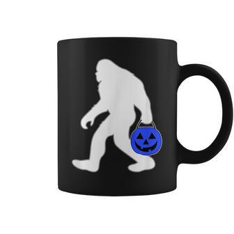 Halloween Autism Blue Pumpkin Bucket Trick Or Treat Bigfoot Coffee Mug - Seseable