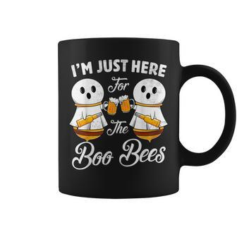 Halloween Beer Drinking Im Just Here For The Boos Bees Beer Coffee Mug - Thegiftio UK