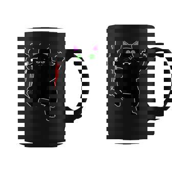 Halloween Black Cat Superstition Killer With A Knife Coffee Mug - Thegiftio