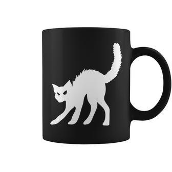 Halloween Black Cat White Version Design Coffee Mug - Seseable